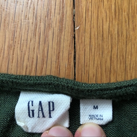 GAP Softspun Short Sleeve T-Shirt Dress, Green - Picture 10 of 12